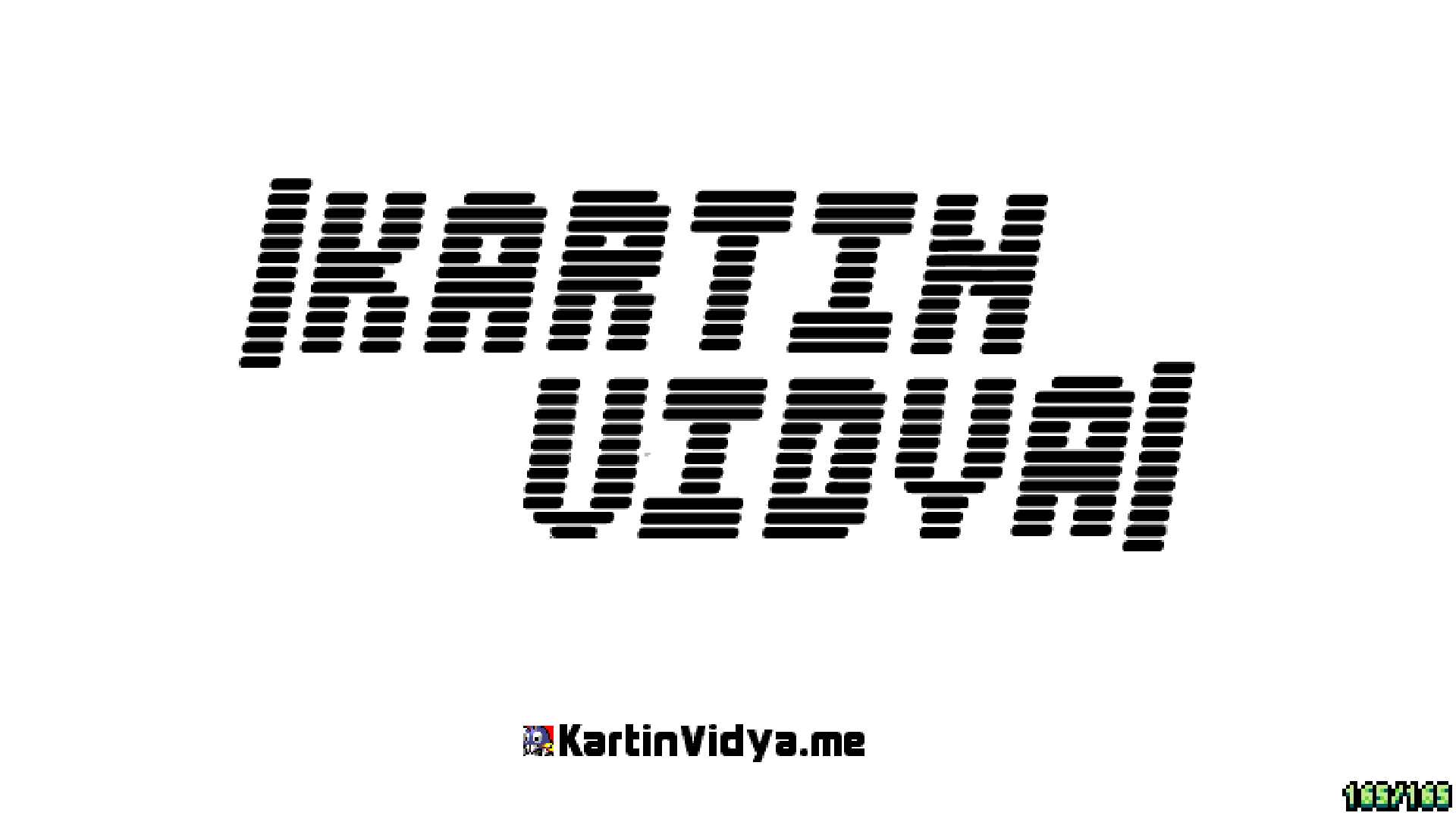 The SRB2Kart splash screen